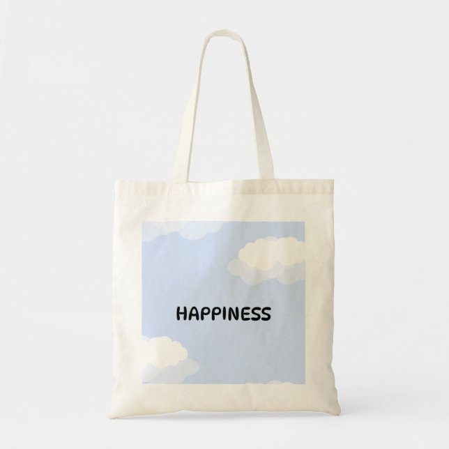 Bolso De Tela Cute blue tote bag  (Frente)