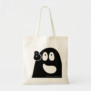Bolso De Tela Cute Boo Ghost Halloween Tema Negro