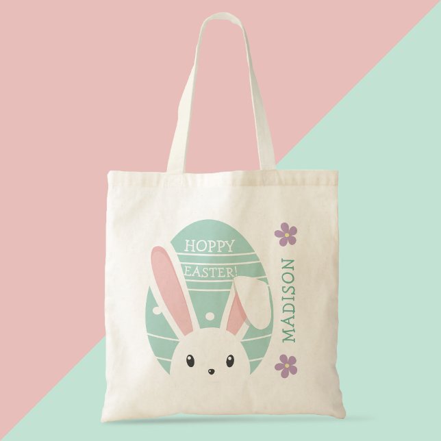 Bolso De Tela Cute Bunny Hoppy Easter Huevos de Semana Santa Nom (Subido por el creador)