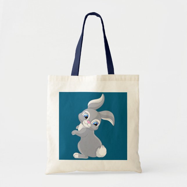 Bolso De Tela Cute Cartoon Rabbit (Frente)