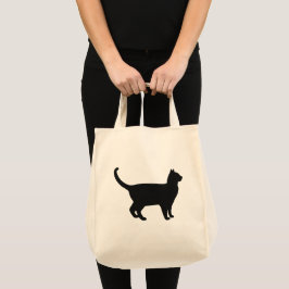 Bolso De Tela Cute Cat Silhouette