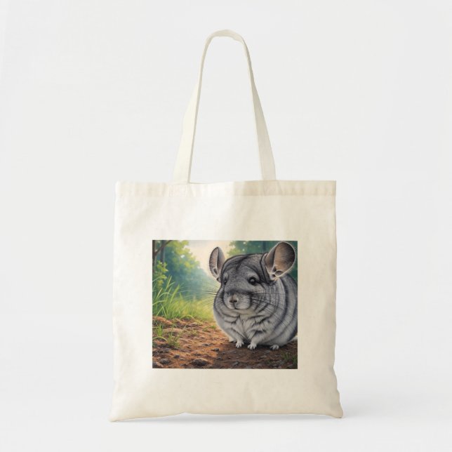 Bolso De Tela Cute Chinchilla (Frente)