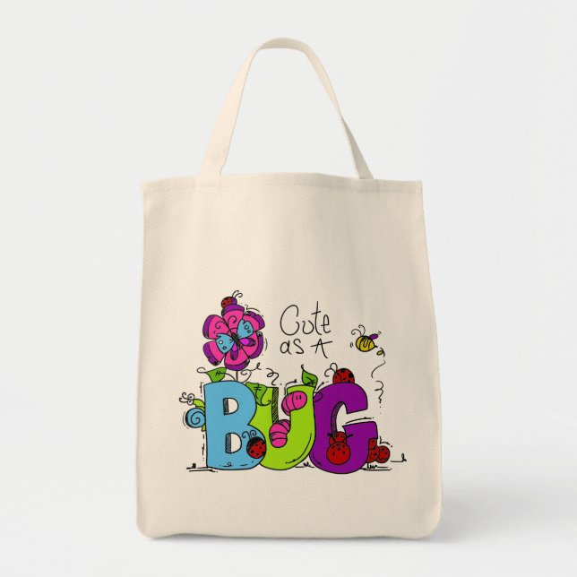 Bolso De Tela Cute como un error (Frente)