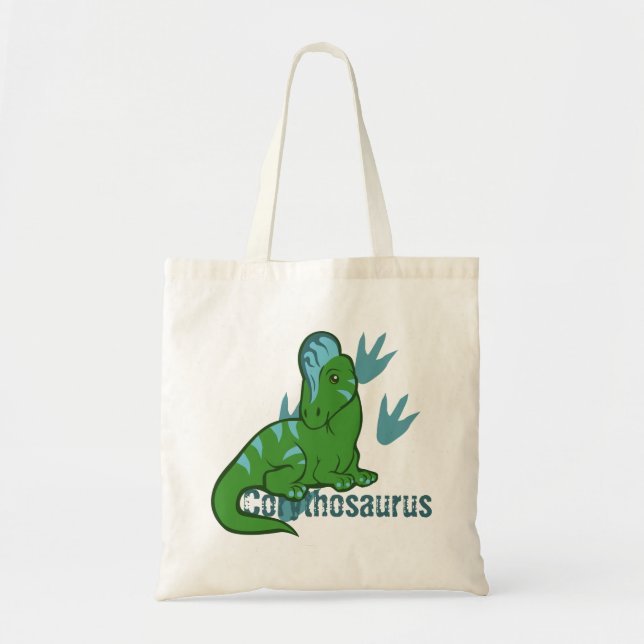 Bolso De Tela Cute Corythosaurus (Frente)