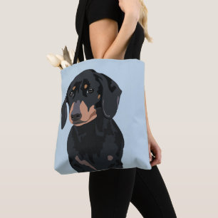 Bolso De Tela Cute Dachshund   Mascota Perro de salchicha