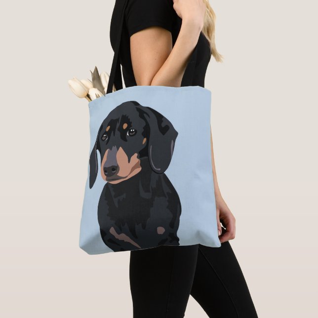 Bolso De Tela Cute Dachshund | Mascota Perro de salchicha (Detalle)