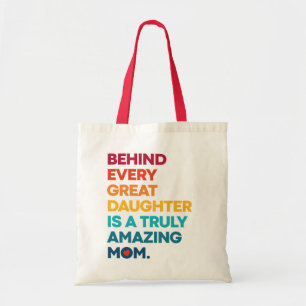 Bolso De Tela Cute Design Expression Text for Mother's Day 