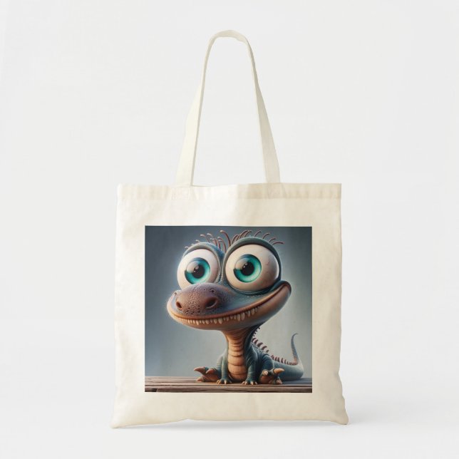 Bolso De Tela Cute Dino (Frente)
