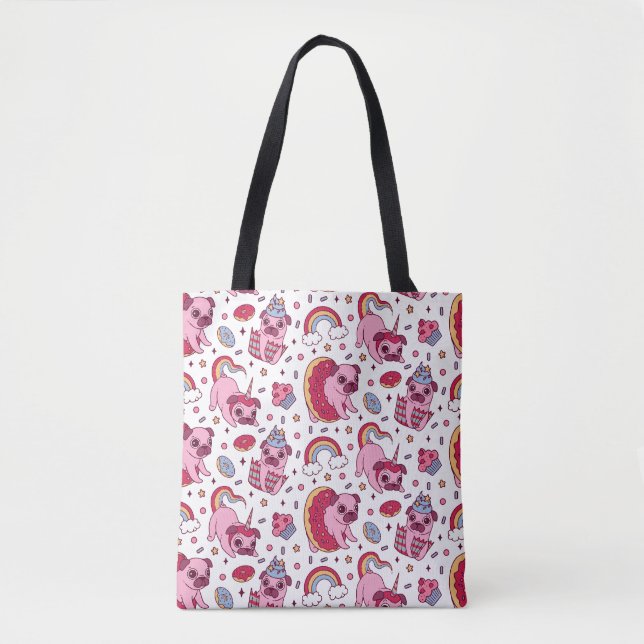 Bolso De Tela Cute dog pattern for dog lovers (Anverso)