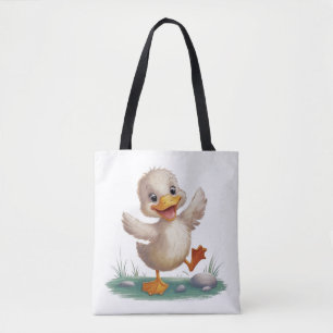 Bolso De Tela Cute Duck