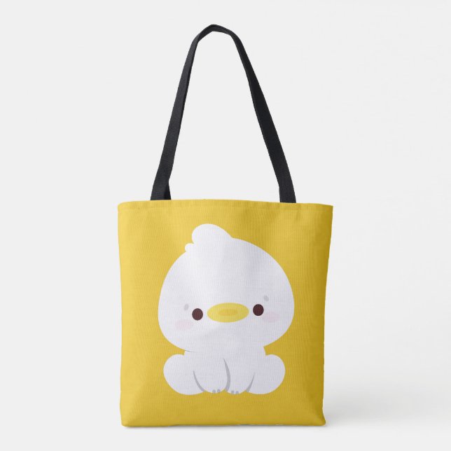 Bolso De Tela Cute Duck (Reverso)