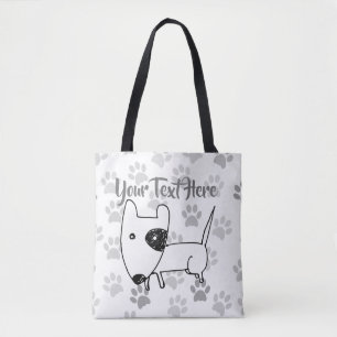 Bolso De Tela Cute English Bull Terrier