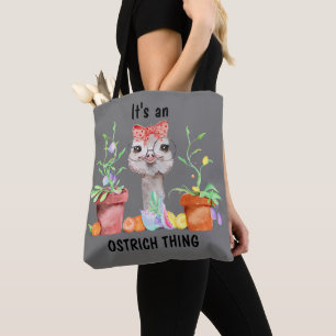 Bolso De Tela Cute es cosa de avestruz
