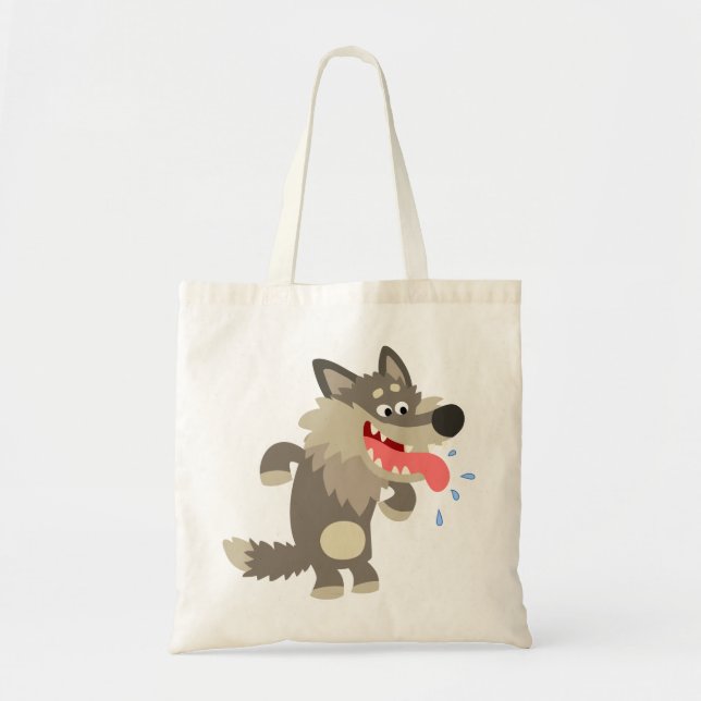 Bolso De Tela Cute Familiar Personalizado Wolf Bag (Frente)