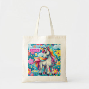 Bolso De Tela Cute fantasy unicorn añadir nombre