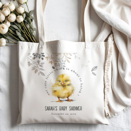 Bolso De Tela Cute Farm Chick Watercolor Floral Baby Shower
