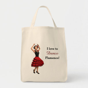 Bolso De Tela Cute Flamenco Dancer (Personalizado)