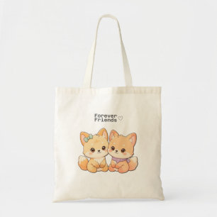 Bolso De Tela Cute Fox Forever Friends – Tote Bag