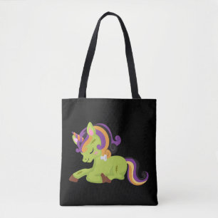 Bolso De Tela Cute Frankenstein Unicorn Halloween