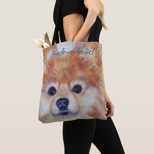 BOLSO DE TELA CUTE GOLDEN POMERANIAN (Detalle)
