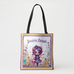 Bolso De Tela Cute Gothic Garden Sugar Skull