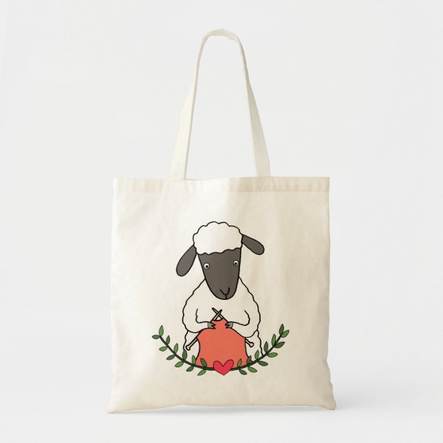 Bolso De Tela Cute Gracioso Knitus Ropa de punto regalo Yarn Bal (Frente)
