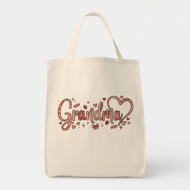 Bolso De Tela Cute Grandma Tote Bag (Frente)