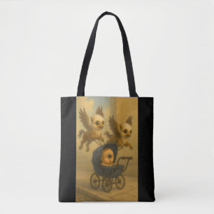 Bolso De Tela Cute Griffins y Cyclops Bebé Mitología Fantasía Ar