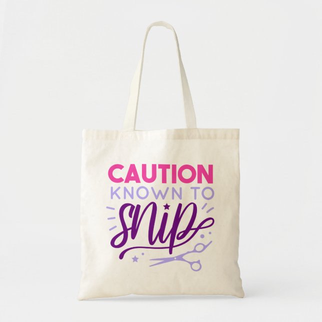 Bolso De Tela Cute Hairdresser Regalo Cosmetólogo Hairstylist (Frente)