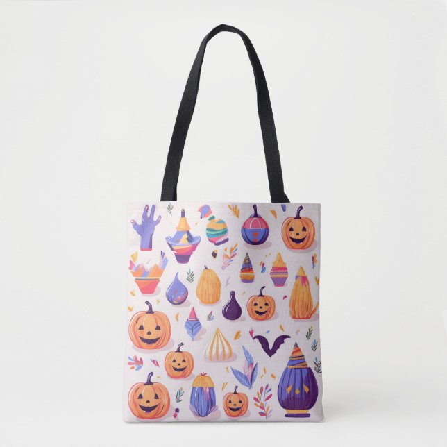 Bolso De Tela Cute Halloween (Anverso)