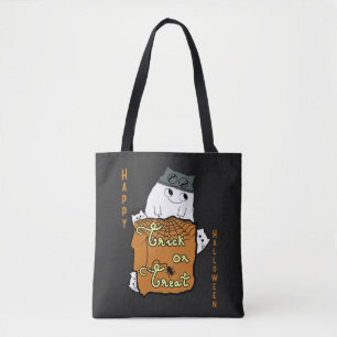 Bolso De Tela Cute Halloween Boo - Truco o trato Halloween