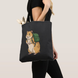 Bolso De Tela Cute Hamster Hiker con Mochila