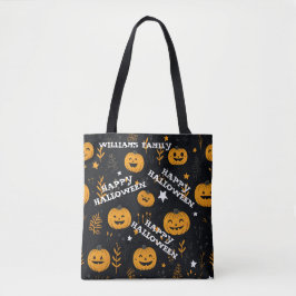 Bolso De Tela Cute Happy Halloween Calabaza moderna