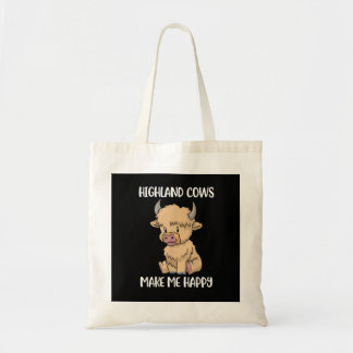 Bolso De Tela Cute Highland Espíritu Vaca Animal Regalo Mesy Ha