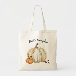 Bolso De Tela Cute Hola Calabaza Especiada Cómodo Otoño