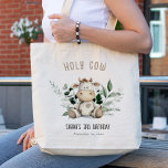 Bolso De Tela Cute Holy Cow Foliage Pastel Neutral Kids Birday<br><div class="desc">Si necesita cualquier otro producto o personalización que coincida,  por favor envíe un mensaje a través de Zazzle.</div>
