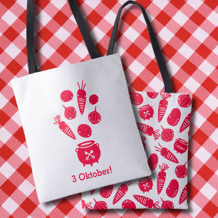 Bolso De Tela Cute Hutspot 3 de octubre Leidens ontzet rood con