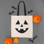 Bolso De Tela Cute Jack O Lantern Calabaza Halloween<br><div class="desc">Celebra Halloween con estilo con esta linda bolsa de calabaza. ¡Este divertido diseño de linternas tiene una sonrisa alegre!</div>