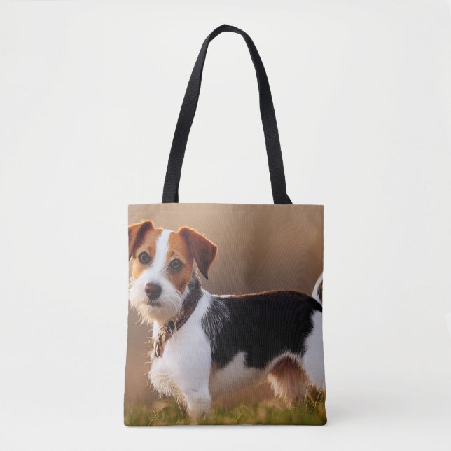 Bolso De Tela Cute Jack Russel Terrier Dog Photograph (Anverso)
