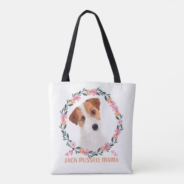 Bolso De Tela Cute Jack Russell Terrier - Jack Russell Mama (Reverso)