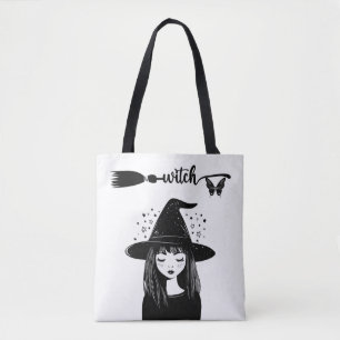 Bolso De Tela Cute Kawaii Bruja Espeluznante Temporada Cute Cami