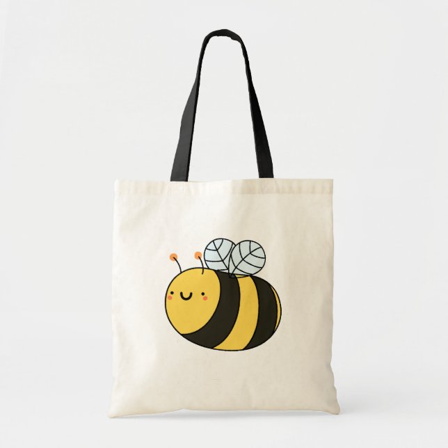 Bolso De Tela Cute Kawaii Bumble Bee (Frente)