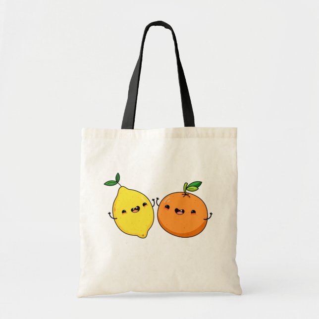 Bolso De Tela Cute Kawaii Fruit (Frente)