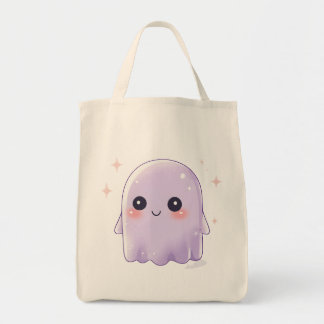 Bolso De Tela Cute Kawaii Ghost Grocery Bag | Halloween Bag