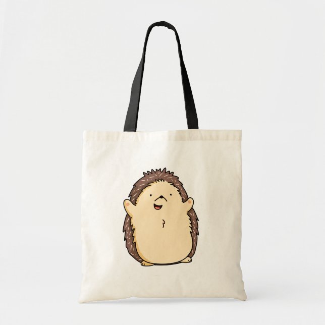 Bolso De Tela Cute Kawaii Hedgehog (Frente)