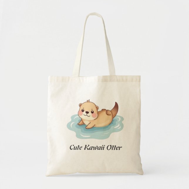Bolso De Tela Cute Kawaii Otter (Frente)