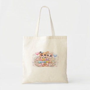 Bolso De Tela Cute Kawaii Pareja Recién Casada Animales Pastel P