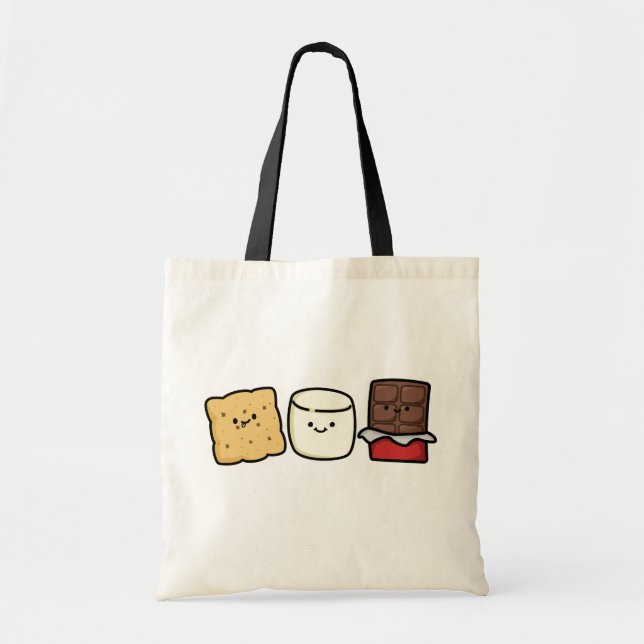 Bolso De Tela Cute Kawaii Smore Pals (Frente)