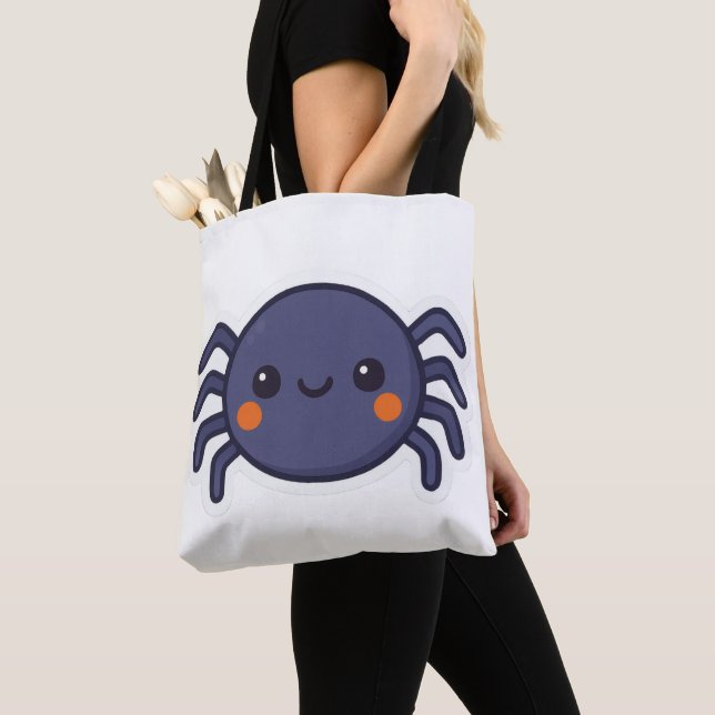 Bolso De Tela Cute Kawaii Spider (Detalle)