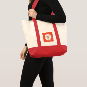 Bolso De Tela Cute koala Bear daisy flor Zoo Animal Love